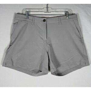 NWT Macade Womens Shorts Size 42 Gray Slim Fit Chino Performance Golf 5" Inseam